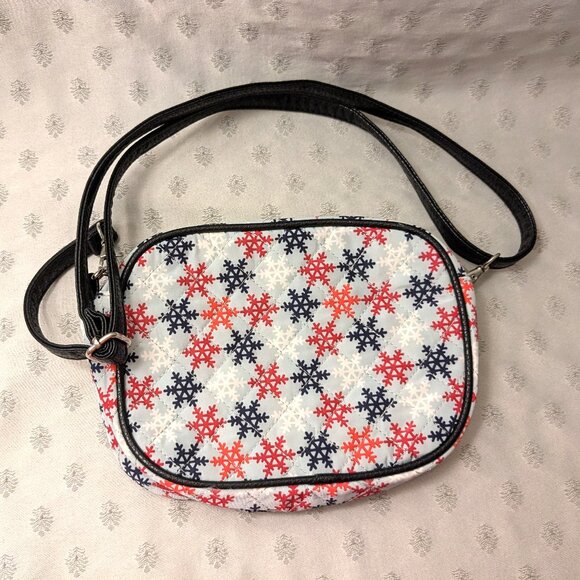 New! Cute Snowflake Cross Body Purse - Picture 1 of 4